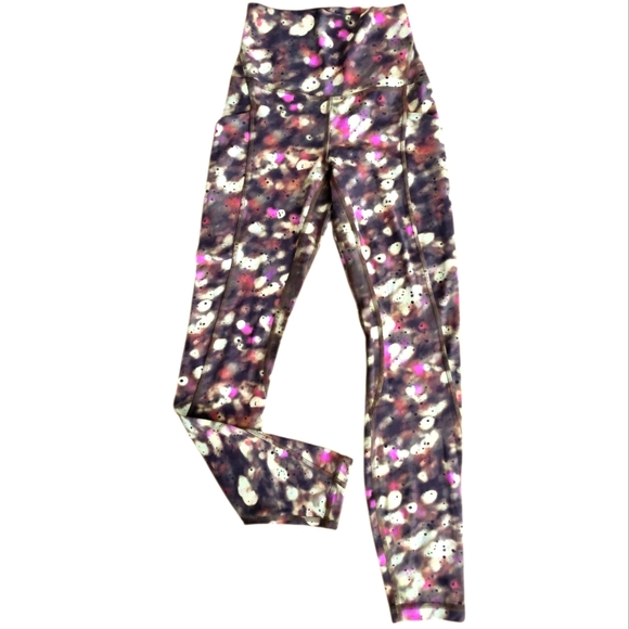 Lululemon Align High-Rise Pant 25" Soft Focus Splatter Green Multi Size 2 - Picture 7 of 14